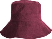 Gabi Bucket Hat Dames Vissershoedje Winter House of Ord - Maat: M/L: 58cm Kleur: Rood