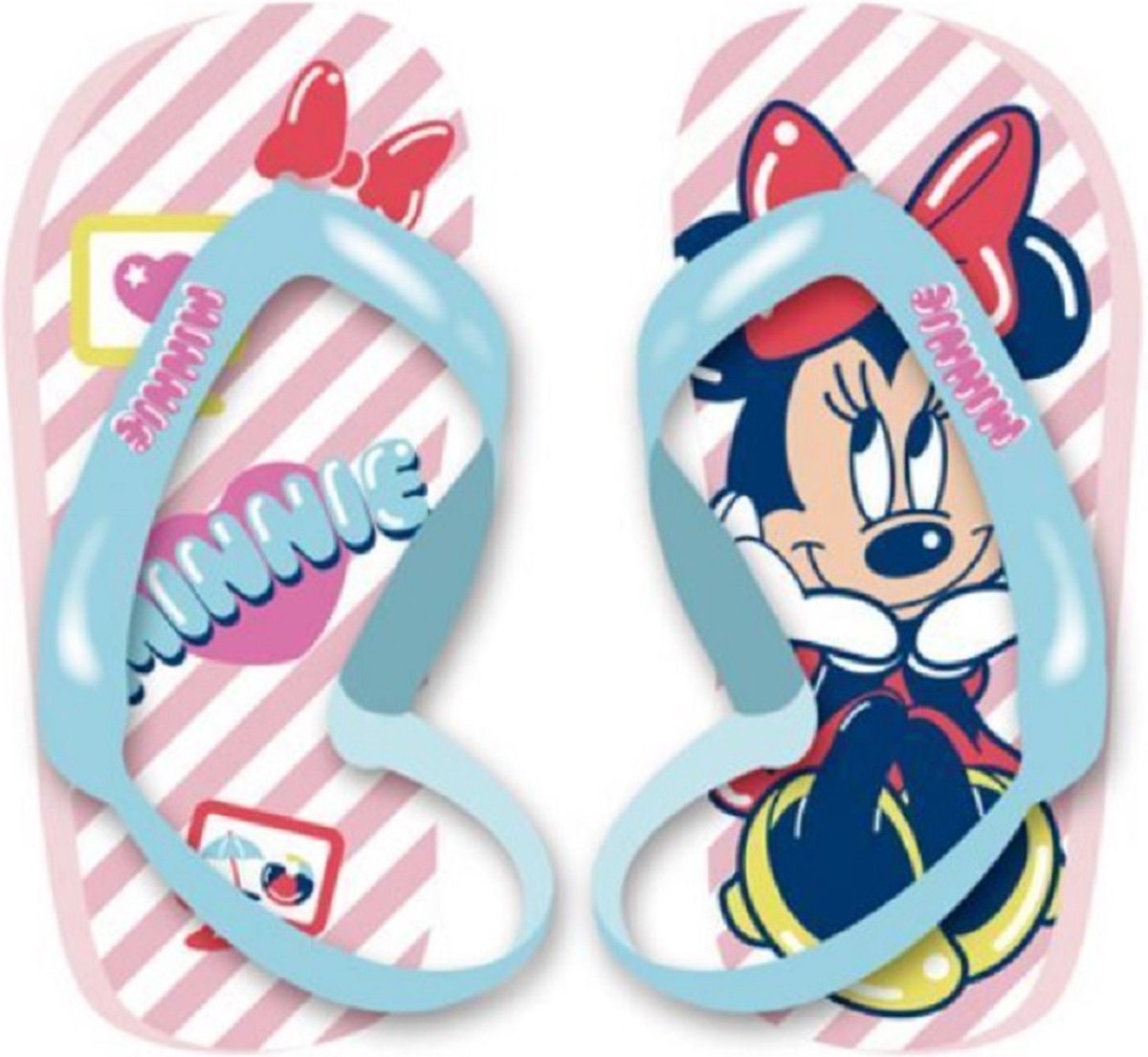 Disney - Minnie Mouse - teenslippers - met elastisch hielbandje - maat 26 - roze