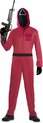 Rode Squid Game Jumpsuit Man - Maat S