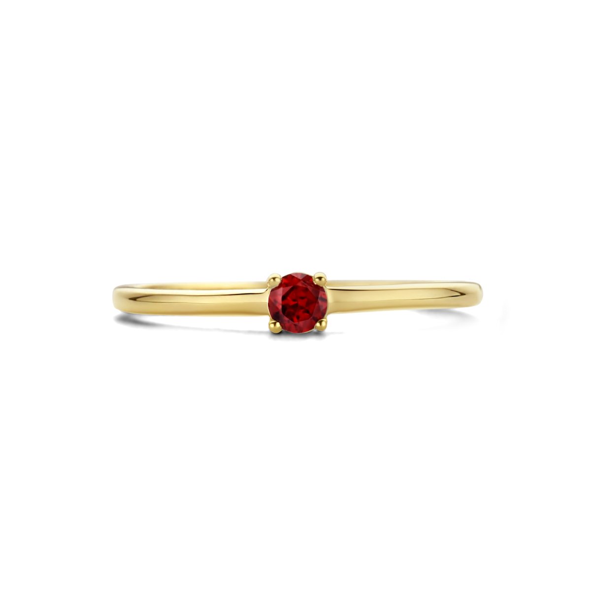 Ring Met Geboortesteen Granaat Januari