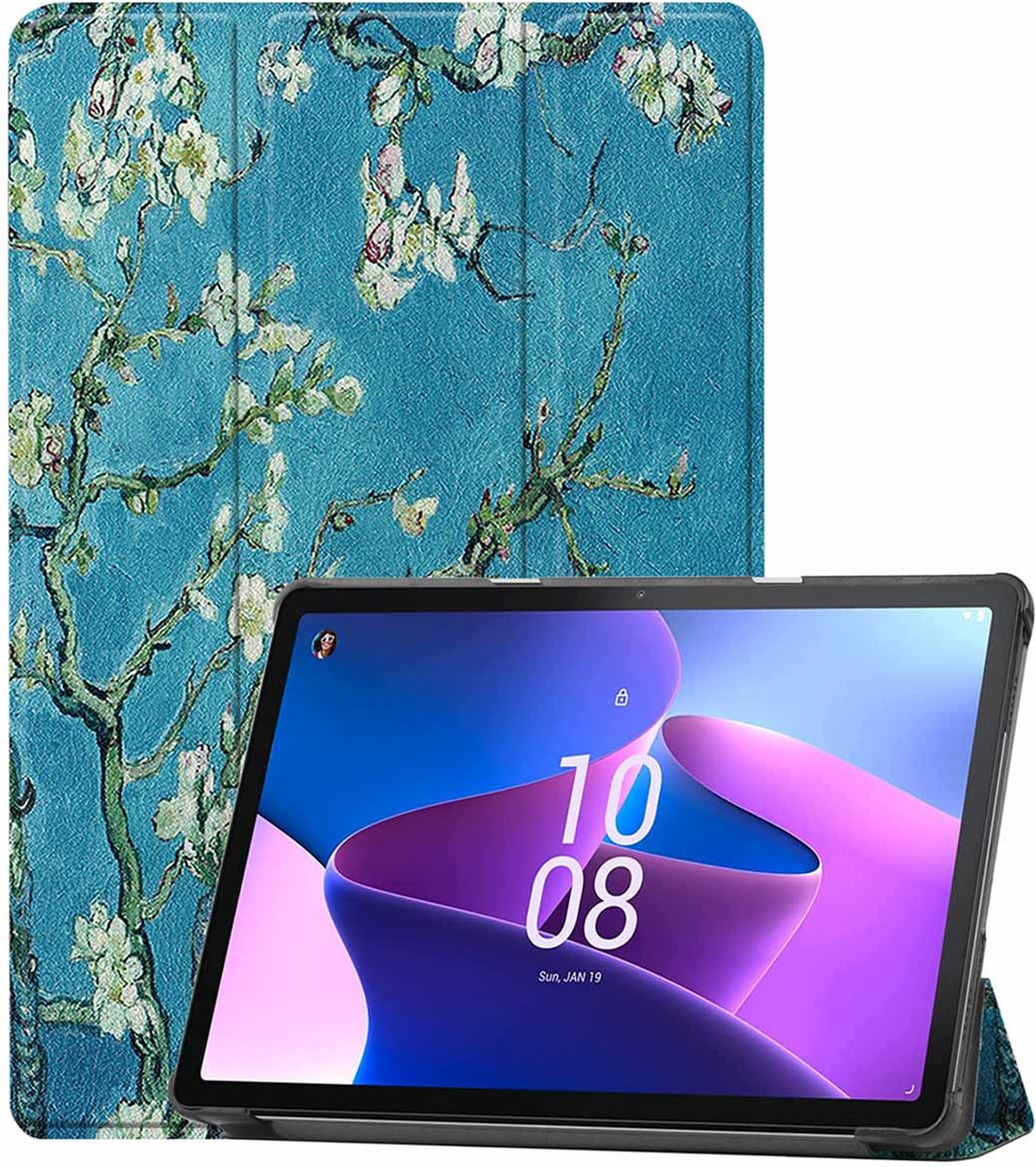 iMoshion Tablet Hoes Geschikt voor Lenovo Tab M10 Plus (3rd gen) - iMoshion Design Trifold Bookcase - Groen /Green Plant