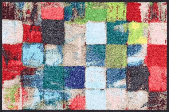 Deurmat Colorful squares 50 x 75 cm