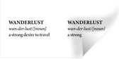 Stickers muraux - Film autocollant - Proverbes - Citations - Une forte envie de travel - Esprit d'aventure - Voyage - 80x40 cm - Film adhésif - Stickers muraux Chambre d'enfant - Papier peint autocollant
