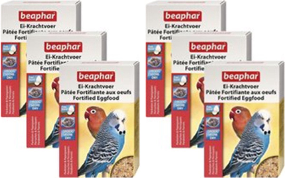 6x Beaphar Eikrachtvoer Parkiet - vogelvoer - 150g