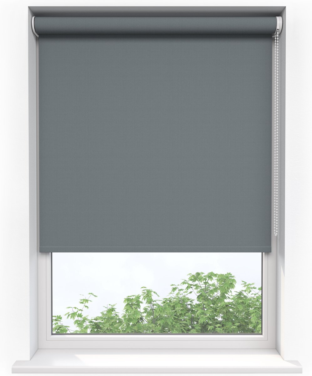Sunsta Rolgordijn Verduisterend Grijs - 90 x 190 cm - inkortbaar - blackout