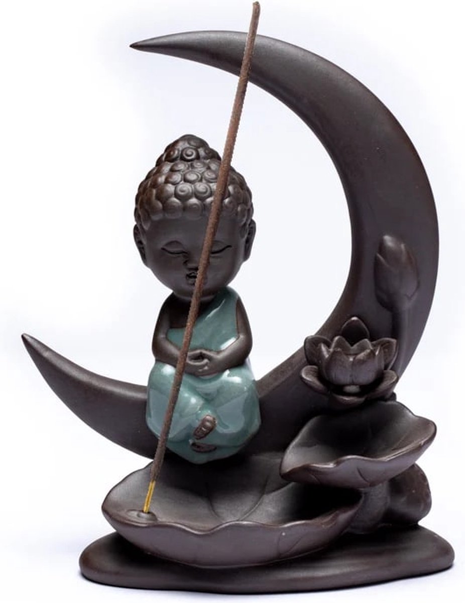 Wierookhouder Backflow Waterval -  Wierookbrander - Boeddha Maan