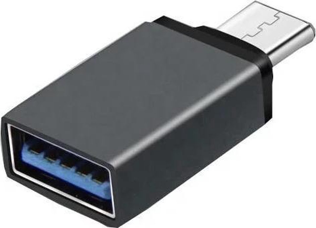 Premium USB-C naar USB-A 3.0 Converter Adapter 2 Stuks Zwart | USB C naar USB A | Hub | Kabel | Computer Accessoires | Game PC | Laptop Hulpmiddel | Splitter