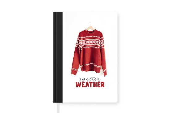 Carnet - Carnet d'écriture - Hiver - Pull - Noël - Carnet - Format A5 - Bloc-notes - Noël - Cadeau - Cadeau de Noël homme, femme et enfant