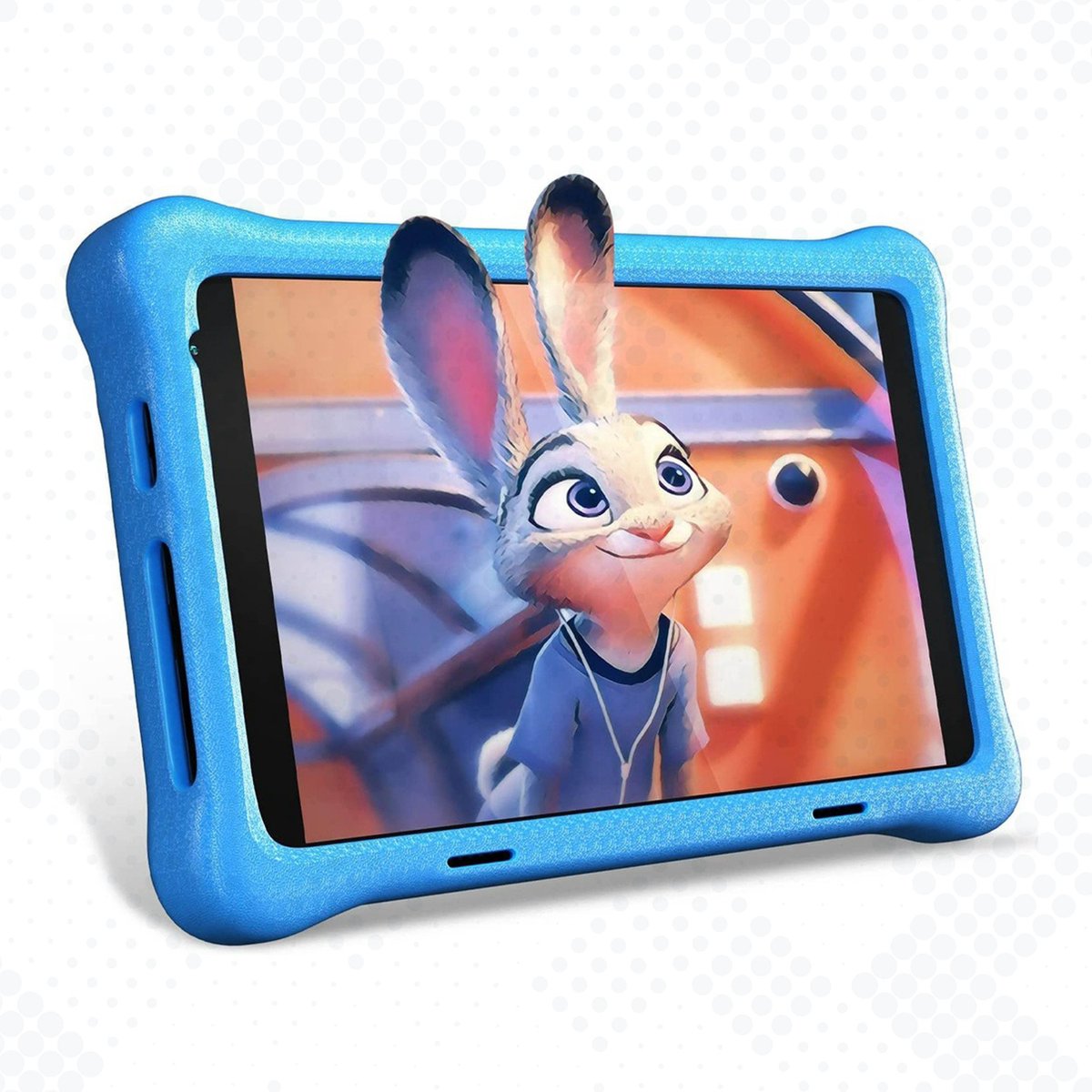 Kindertablet – Tablet Kinderen – 8 Inch – 32 GB – 3500 mAh Batterij – 2 GB Werkgeheugen – Android 10.0 – Met Beschermhoes & Screenprotector – Blauw - Rylee