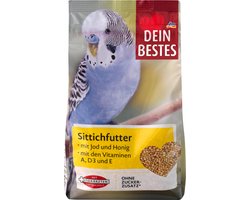 Dein Bestes Vogelvoer voor parkieten, met vitaminen, jodium en honing, 500 g