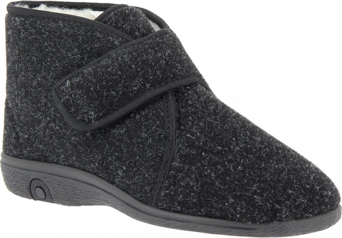 Florett - Pantoffels - maat 38 - wijdte G - zwart - 100% scheerwol voering -