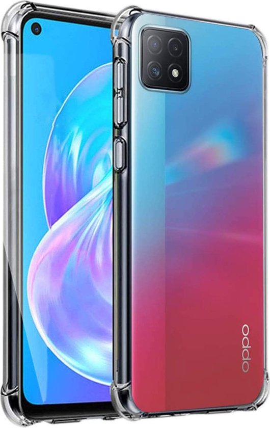 Coque Oppo A73 - Coque arrière transparente en Siliconen anti-choc hybride Coque arrière transparente