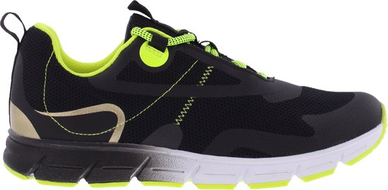 Piedro Sport - Dex - Sneakers - Zwart Geel - Vetersluiting  - Schoenmaat 38