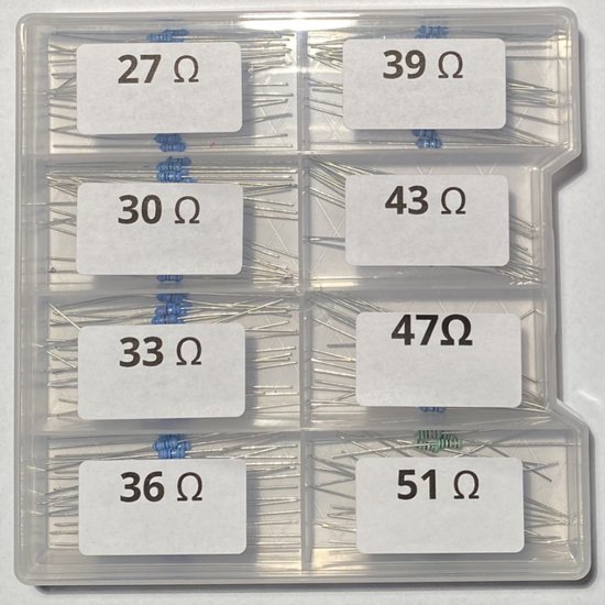 BOJACK Weerstand Assortiment Kit 1 Ohm - 1M Ohm 1W Metalen Film