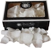 Rose Amor Witte Rozenblaadjes - Verse Rozenblaadjes Confetti Huwelijk Valentijn - 100 gram - 3 Liter