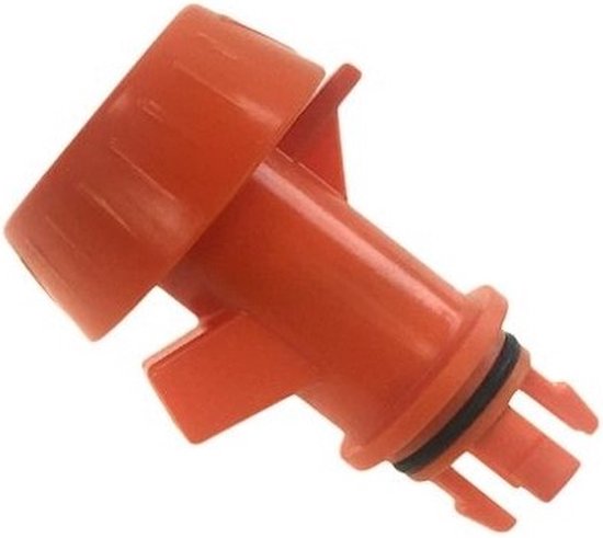 Oranje Bokashi kraantje met zwarte ringen