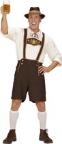 Widmann - Boeren Tirol & Oktoberfest Kostuum - Mr Skoll Beierse - Man - Bruin - Small - Bierfeest - Verkleedkleding