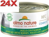 Almo Nature HFC - Nourriture pour Nourriture pour chat - Kip et pois sans céréales - 24x70gr