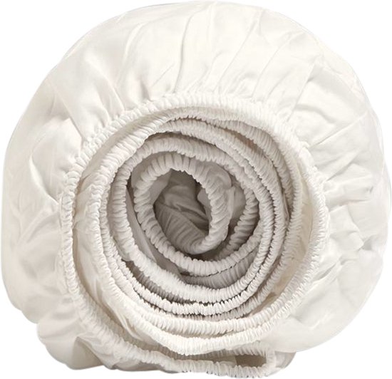 Drap housse Yumeko de coton blanc chaud 160x210x30 - Bio, éco & équitable