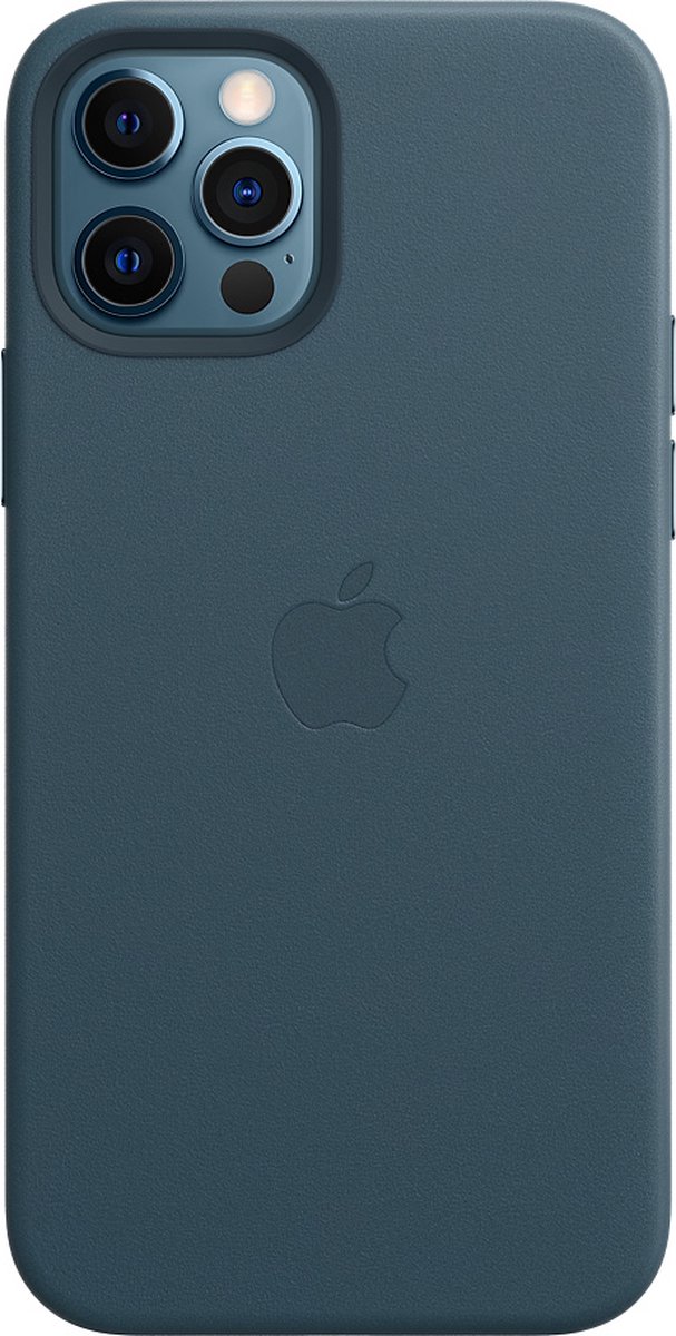 Apple - Leren hoesje - MagSafe - iPhone 12 (Pro) - Baltisch blauw