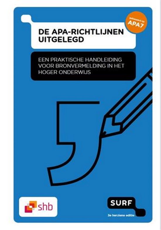 De APA-richtlijnen uitgelegd - cover