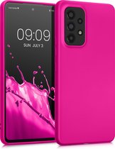 kwmobile telefoonhoesje geschikt voor Samsung Galaxy A53 5G - Hoesje voor smartphone - Back cover in metallic roze
