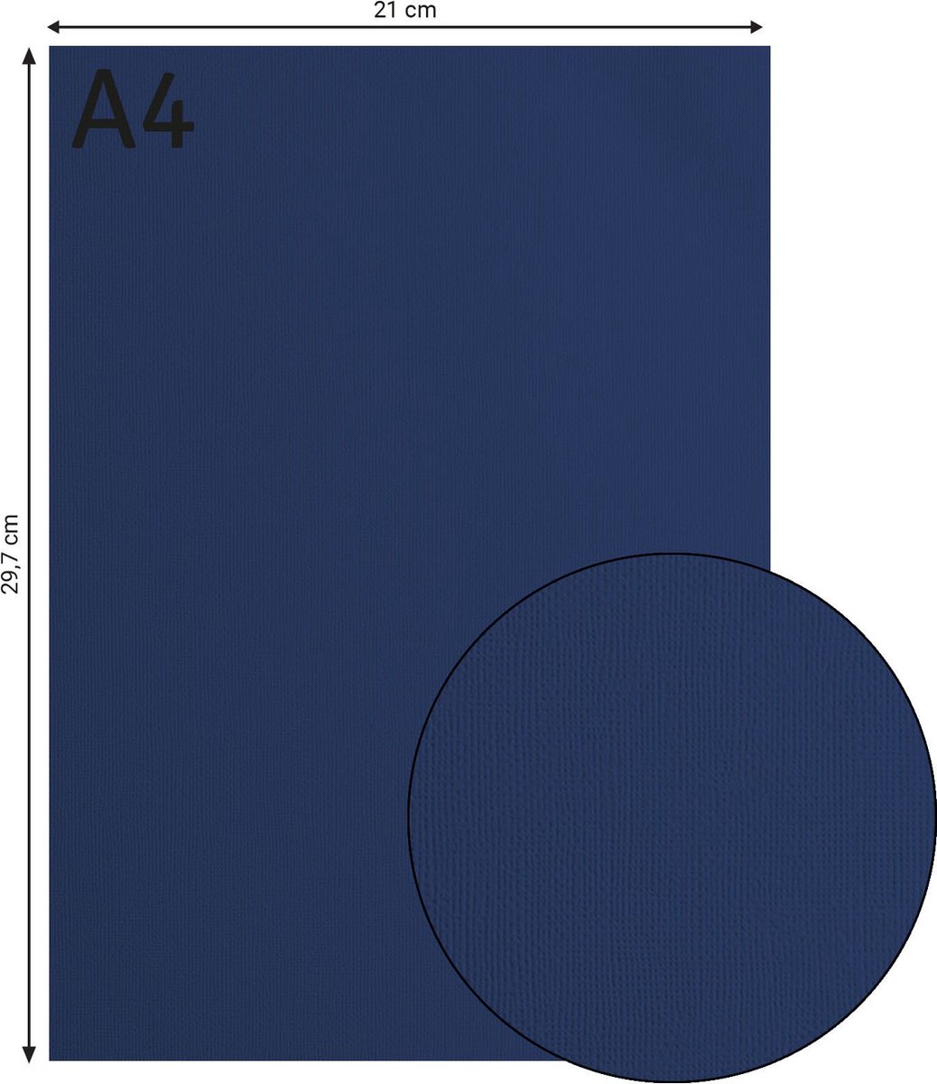 Papier Cartonné Lin Bleu 250g A4 - 10 Feuilles - Scrapbooking, Invitations Élégantes, Projets Créatifs