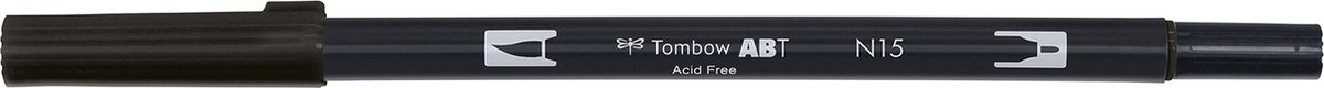 Tombow Brush pen - ABT N15 - Dual Brushpen - Zwart — afbeelding 6