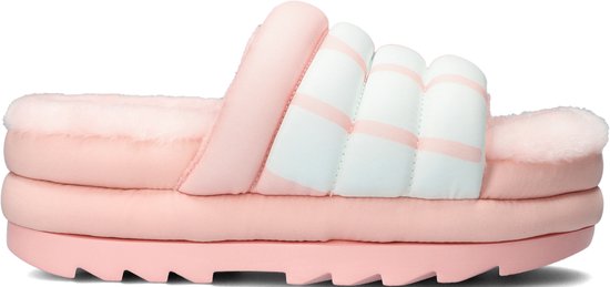 UGG W Maxi Slide Logo Pantoffels - Sloffen - Dames - Roze - Maat 40