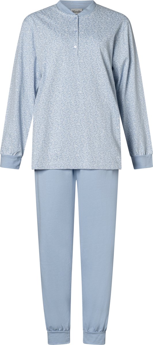 Dames pyjama Lunatex 100% katoen 124174 blue 3XL