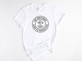 Lykke Aged to Perfection T-shirt | Unisex T-shirt |Vintage 1972| 50 Jaar | Heren – Dames | Maat  S