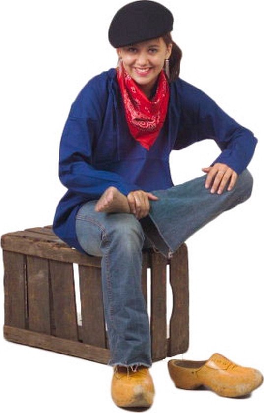 Blauwe boerenkiel voor volwassenen 2xl