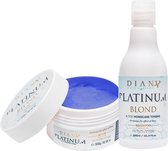 Platinum Set: Shampoo 300ml + Haarmasker 300g voor thuiszorg na de behandeling haar botox - 'No Yellow' Systeem, zonder parabenen, sulfaten en siliconen - Intense Hydratatie en Anti-Frizz met Kokosolie en Panthenol, Geschikt voor Alle Haartypes
