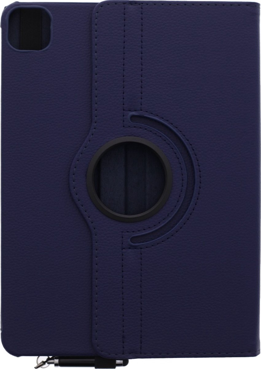 LuxeBass Apple iPad Pro 11 2020 Draaibaar Hoes 360 Rotating Multi stand Case - cover - Donker blauw