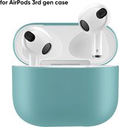 pedaal Onbekwaamheid scheuren Geschikt" voor Apple AirPods 3 Hoesje in het Licht Blauw | bol.com