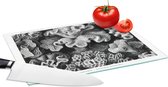 Planche à découper en Verres - 28x20 - Art - Corail - Ernst Haeckel - Maîtres anciens - Nature - Planches à découper en Glas