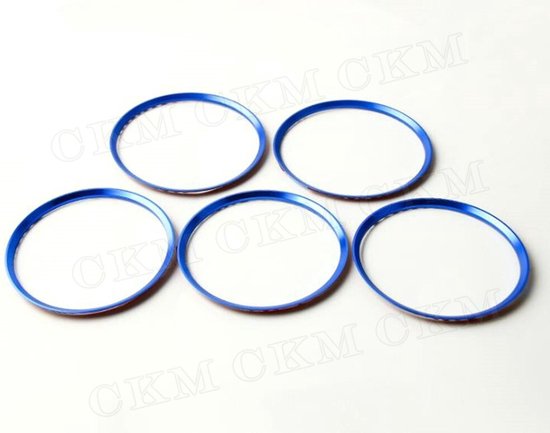 Mercedes Benz Cla Gla A Klasse W176 W246 W117 X156 Blauw Luchtrooster Dashboard Ringen Decoratie Rood Geanodiseerd AMG look