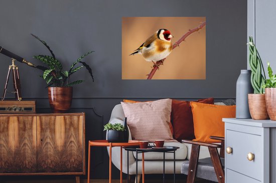 Muurstickers - Sticker Folie - Putter - Vogel - Dieren - 80x60 cm - Plakfolie - Muurstickers Kinderkamer - Zelfklevend Behang - Zelfklevend behangpapier - Stickerfolie