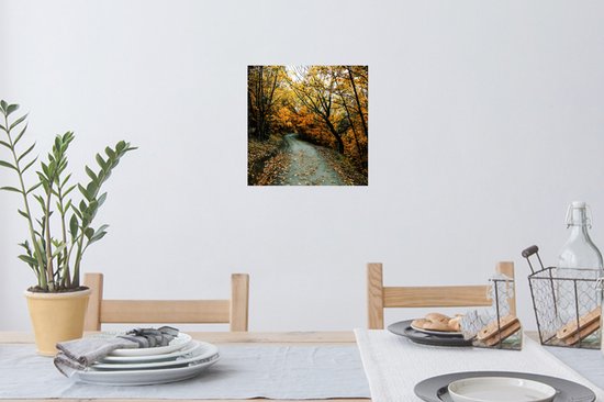 Stickers Stickers muraux - Feuilles - Automne - Forêt - 30x30 cm - Feuille adhésive