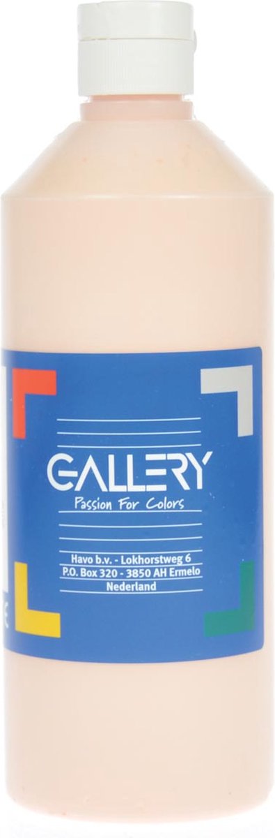Gallery plakkaatverf, flacon van 500 ml, Beige 6 stuks
