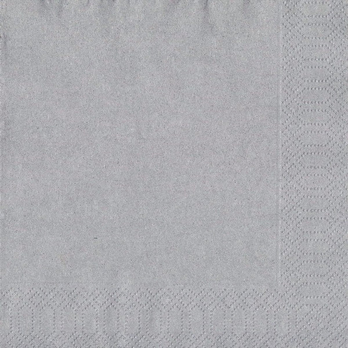 60x Zilveren servetten 33 x 33 cm - Thema zilver - Tafeldecoratie versieringen