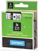 Laminated Tape for Labelling Machines Dymo D1 45803 LabelManager™ Black White 19 mm (5 Units)