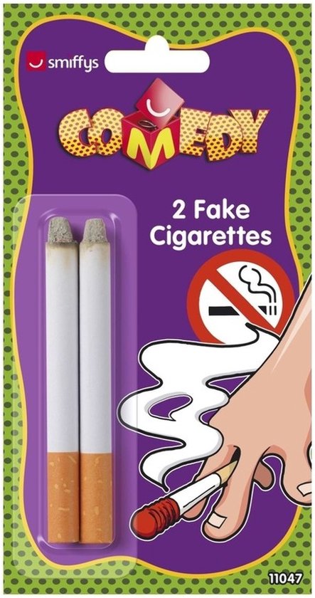 2x fausses cigarettes incandescentes - articles de blague