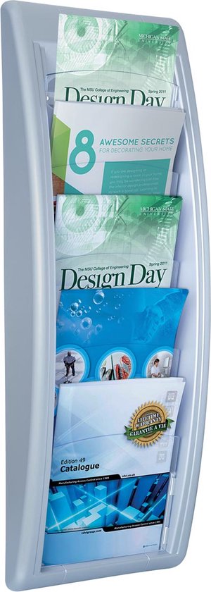 Foto: Paperflow quickfit folderwandhouder din 1 3 a4 b 168 x d 95 x h 650 mm polystyreen diverse kleuren