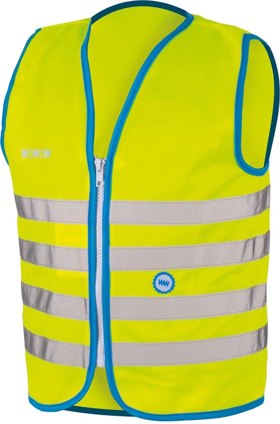 Gilet de sécurité Wowow Fun Bicycle jacket - Taille S - Unisexe - jaune / bleu / argent