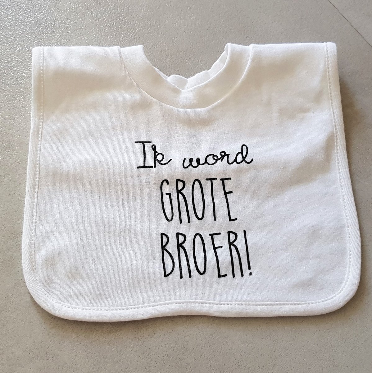 Baby slab met tekst aankondiging Zwangerschap - ik word Grote broer bekendmaking zwanger voor de liefste aanstaande geboorte