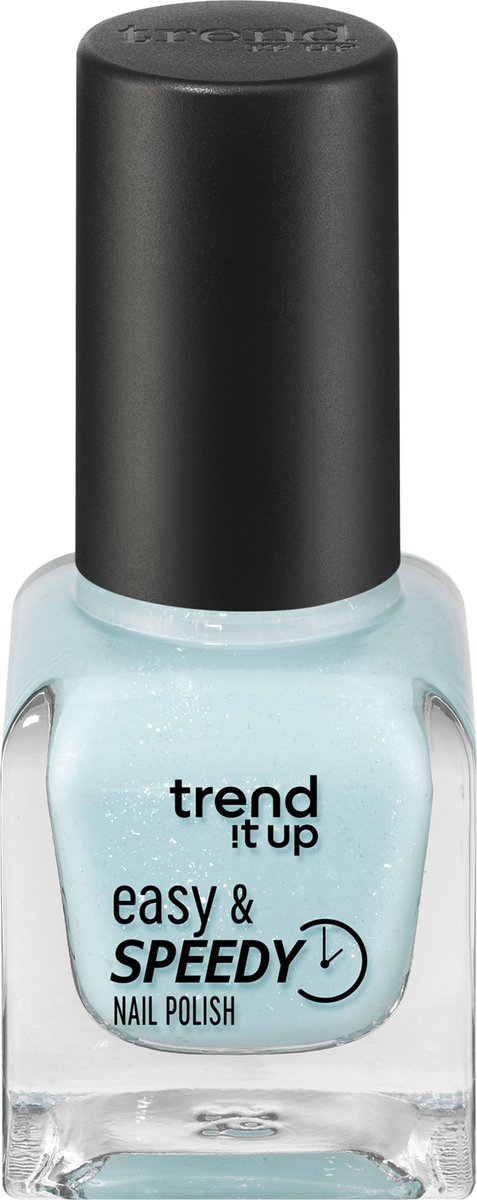 trend !t up Nagellak Easy & Speedy lichtblauw-glitter 150, 6 ml