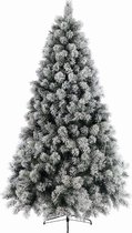 Besneeuwde kunst kerstboom op metalen poot 120 cm kunstbomen - Kunst kerstbomen/kunstbomen