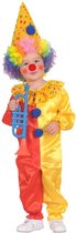 Widmann - Clown & Nar Kostuum - Geel Rode Stippen Circus Clown Kostuum Pepijn Proest Kind - rood,geel - Maat 98 - Carnavalskleding - Verkleedkleding