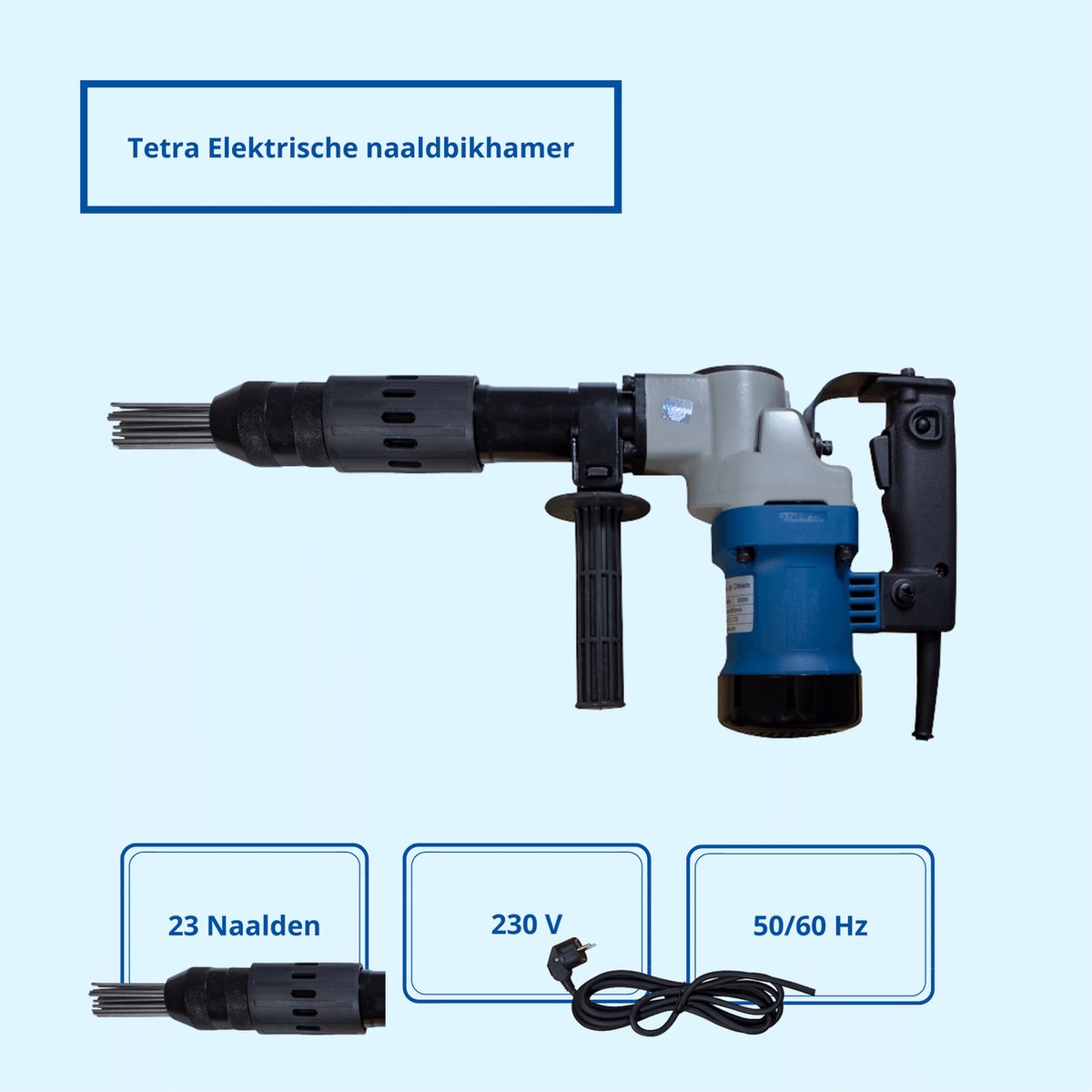 Koop hier een elektrische naaldbikhamer van Nitto Kohki of TETRA